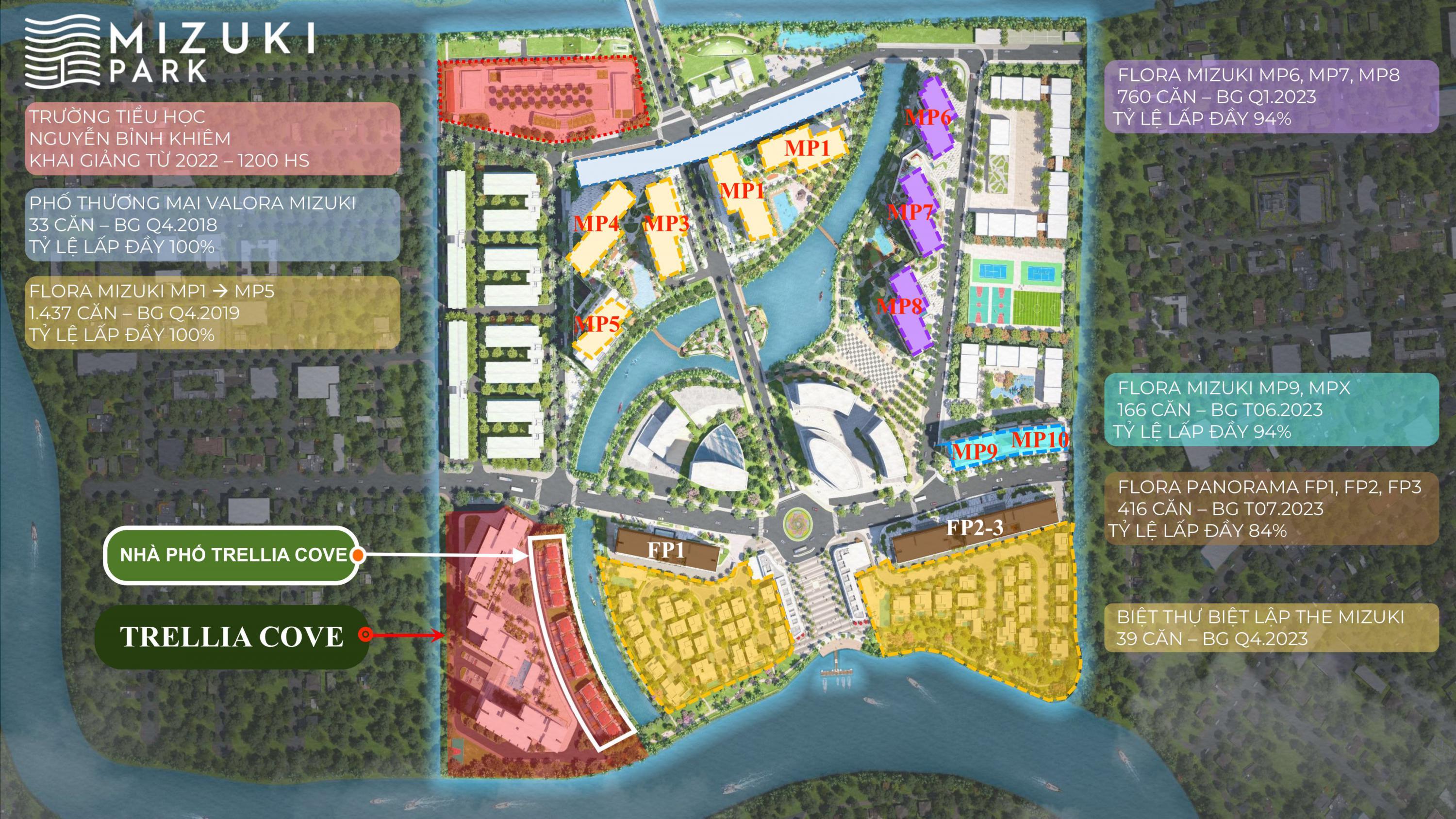 Mặt bằng phân khu Rivera1