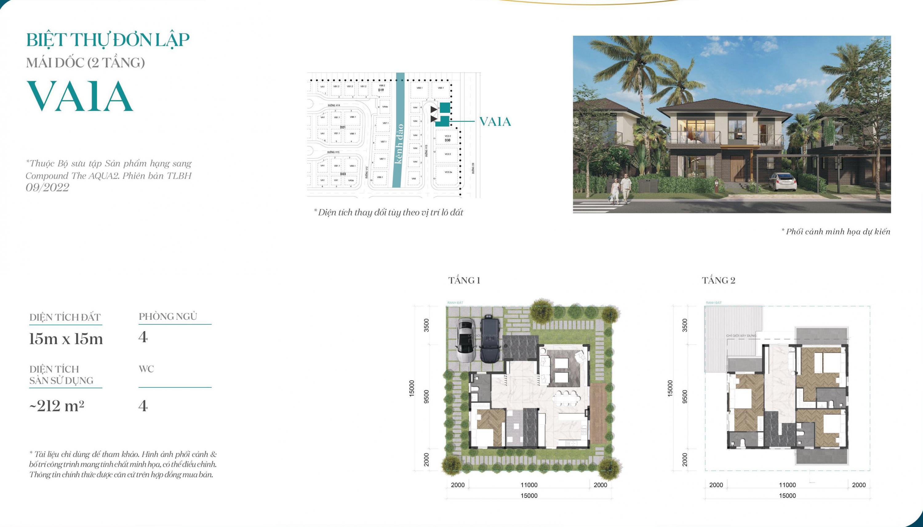 thiết kế biệt thự song lập dự án Waterpoint